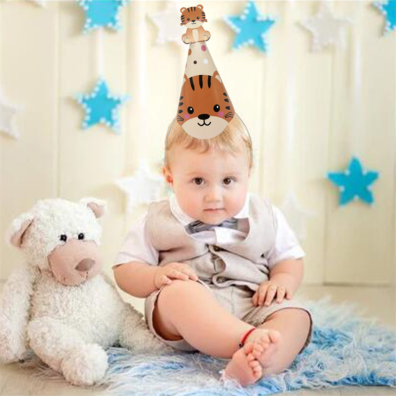 หมวกกระดาษรูปสัตว์ป่า 6 ชิ้น ช - Party Hat Cone บทวิจารณ์และราคา