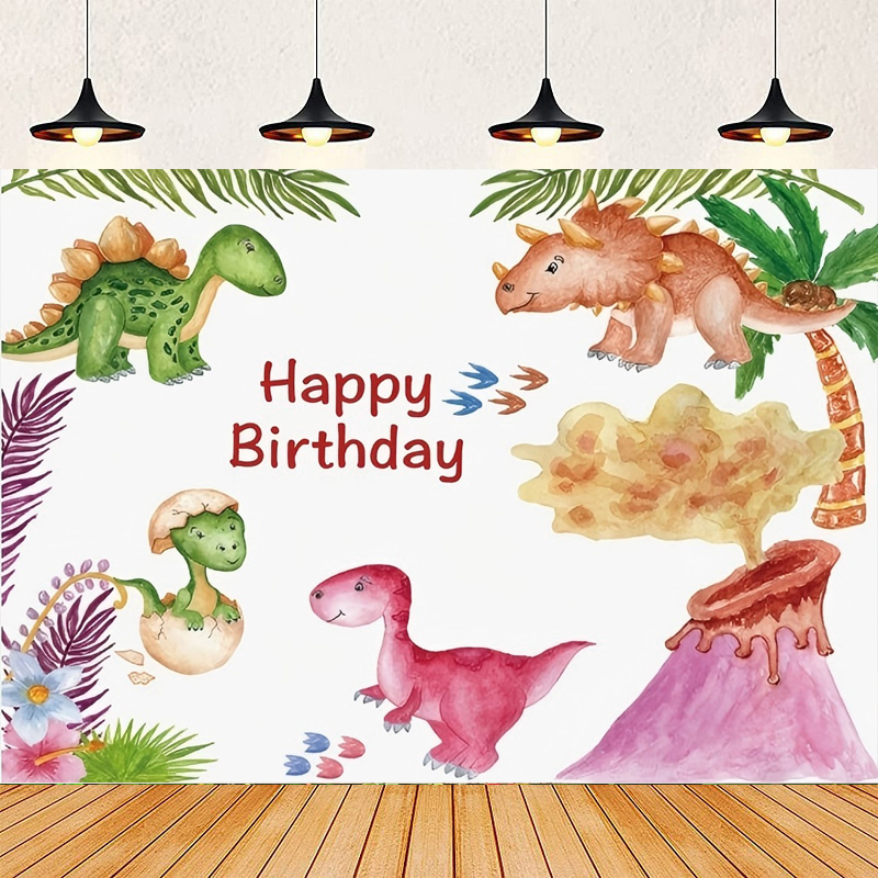 การถ่ายภาพฉากหลังสีน้ำป่าไดโนเ - Dessert Table Backdrop บทวิจารณ์และราคา