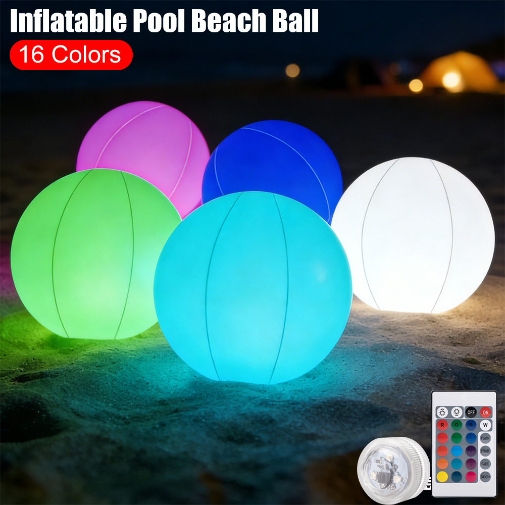 ลูกบอลชายหาดเป่าลมเรืองแสง LED - Led Balloon Light บทวิจารณ์และราคา
