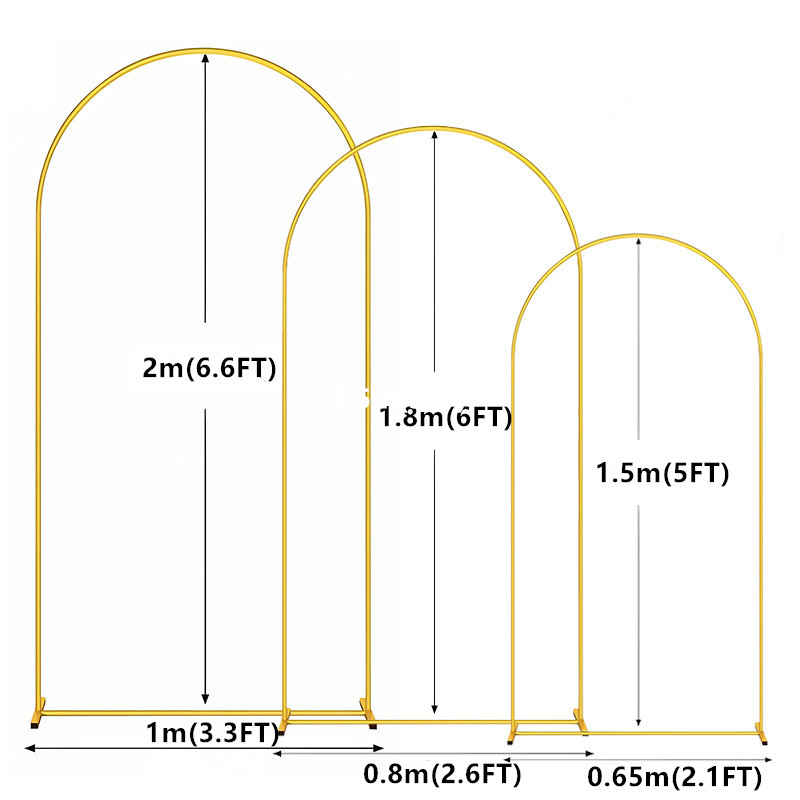 1 PC โลหะทอง Arch ฉากหลัง Arch - Balloon Arch Kit บทวิจารณ์และราคา