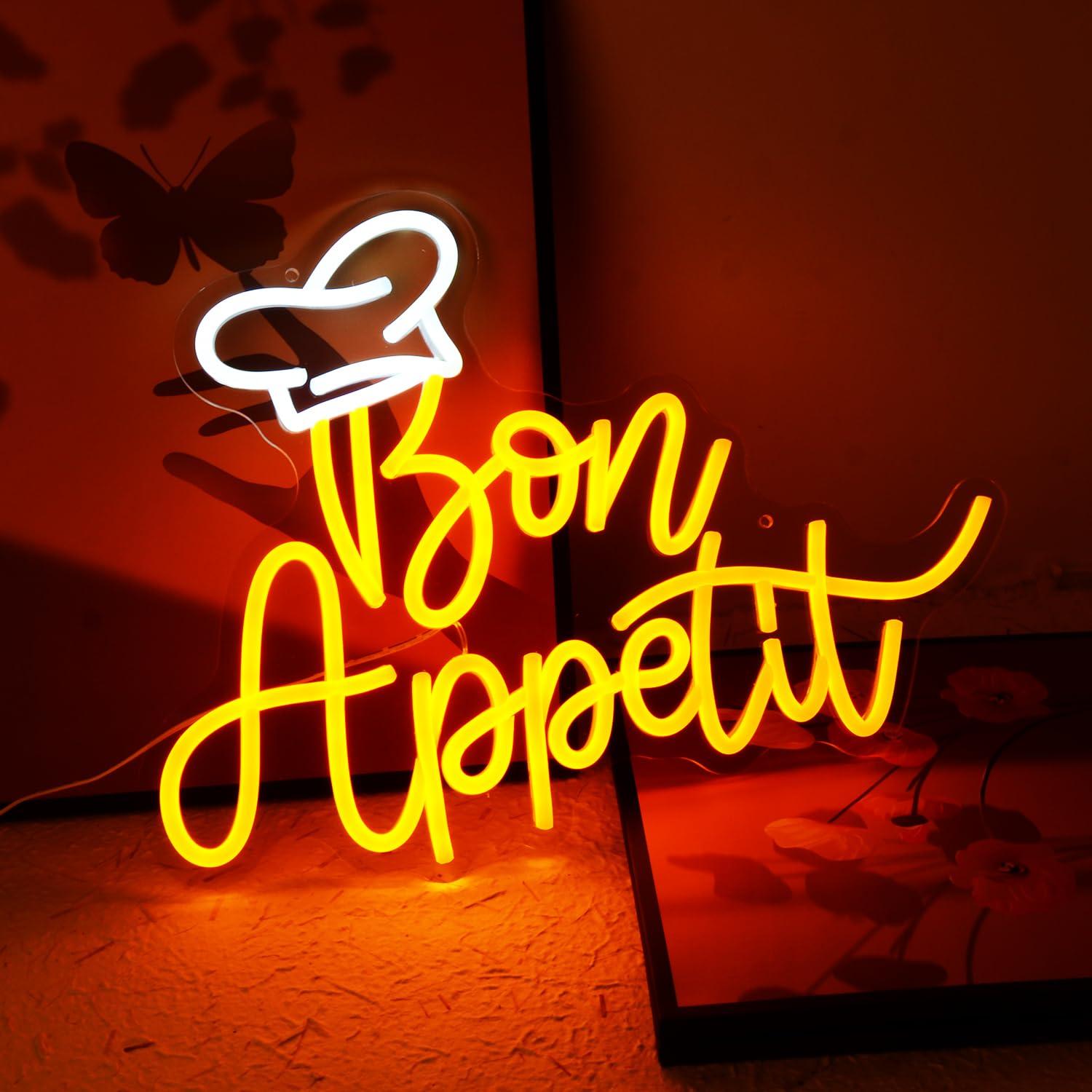 ป้ายไฟนีออนรูปหมวกเชฟ Bon Appe - Neon Sign Party บทวิจารณ์และราคา