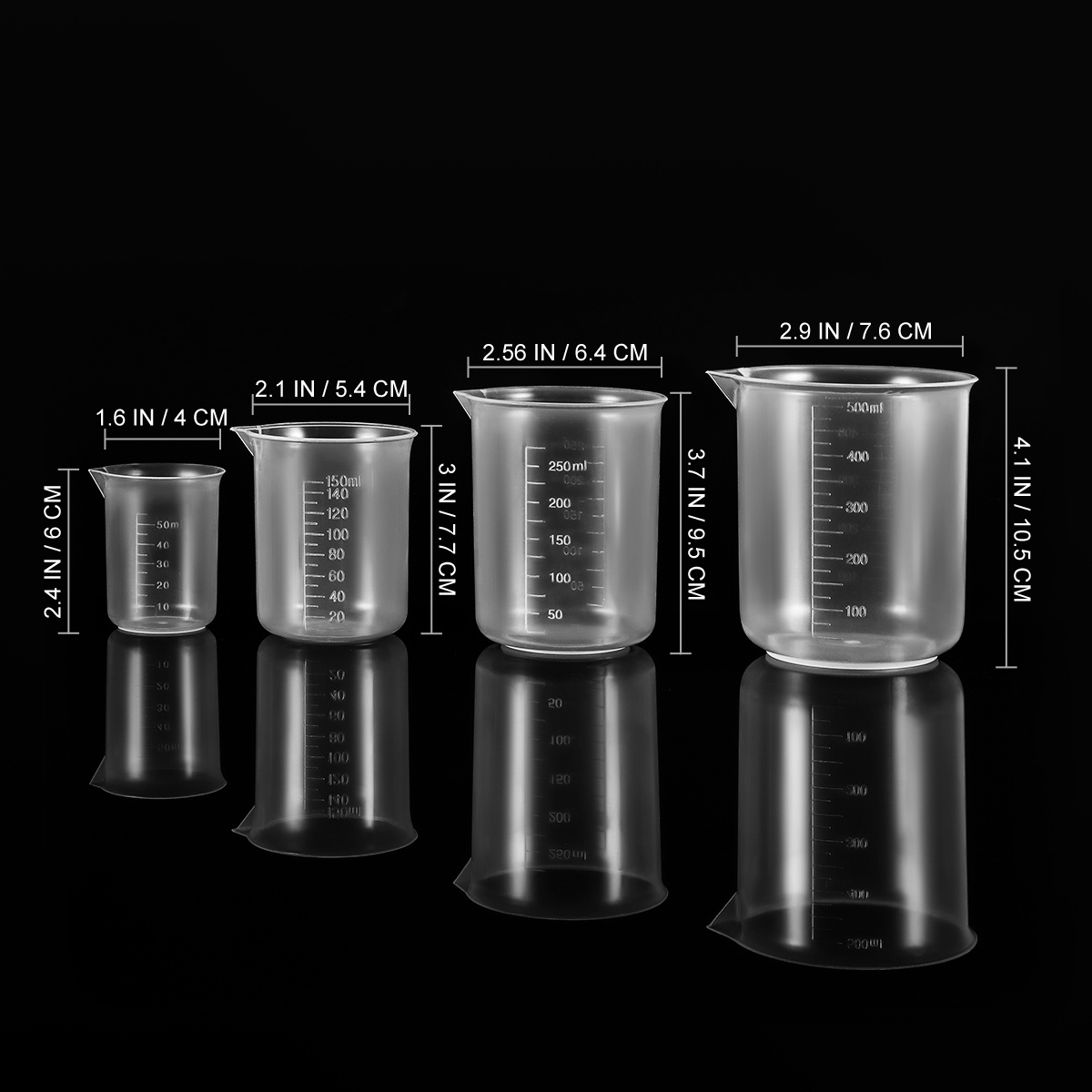 บีกเกอร์พลาสติกใส ขนาด 50 มล.  - Plastic Cup 50Pcs บทวิจารณ์และราคา