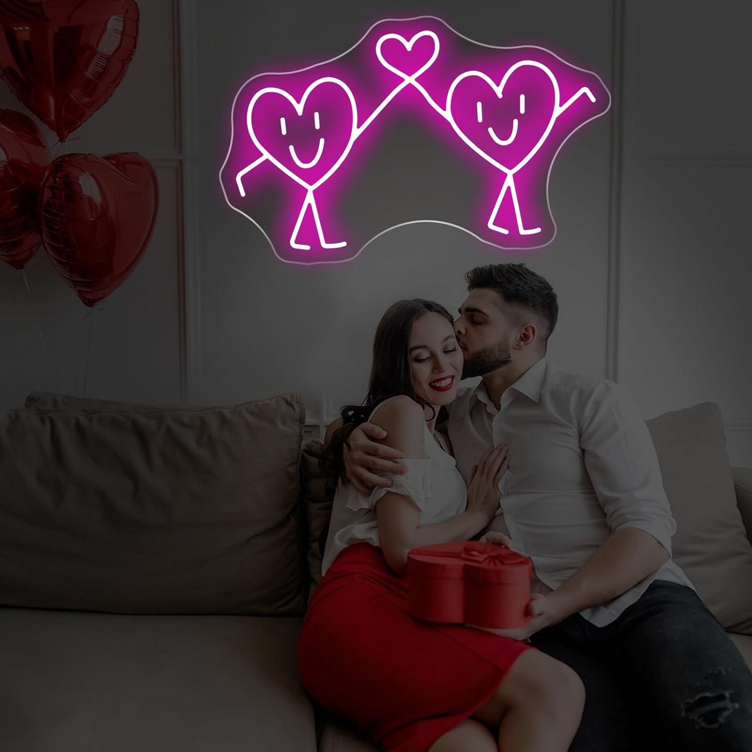 ป้ายไฟนีออนรูปหัวใจ ไฟ LED ปรั - Neon Sign Party บทวิจารณ์และราคา