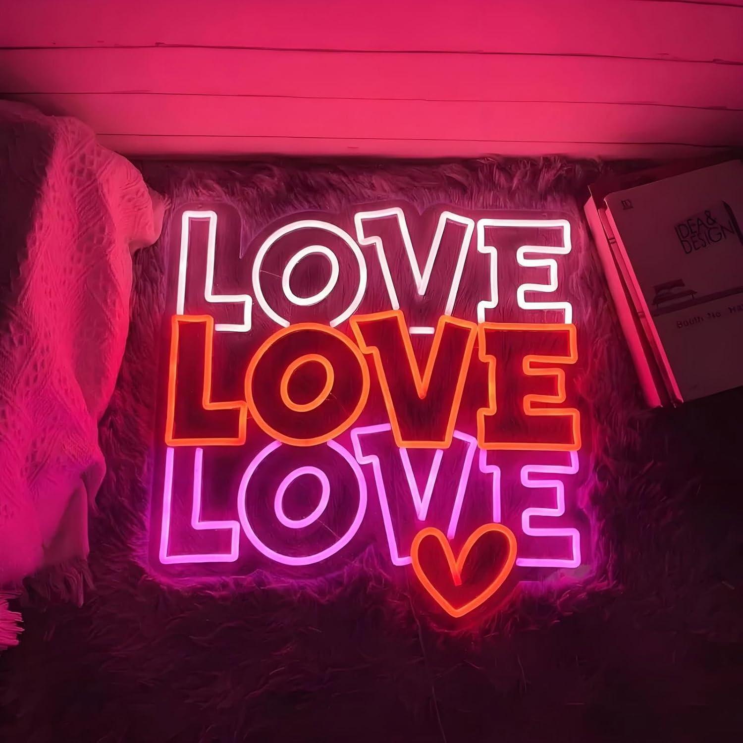 ป้ายไฟนีออนรูปหัวใจ ไฟ LED ปรั - Neon Sign Party บทวิจารณ์และราคา