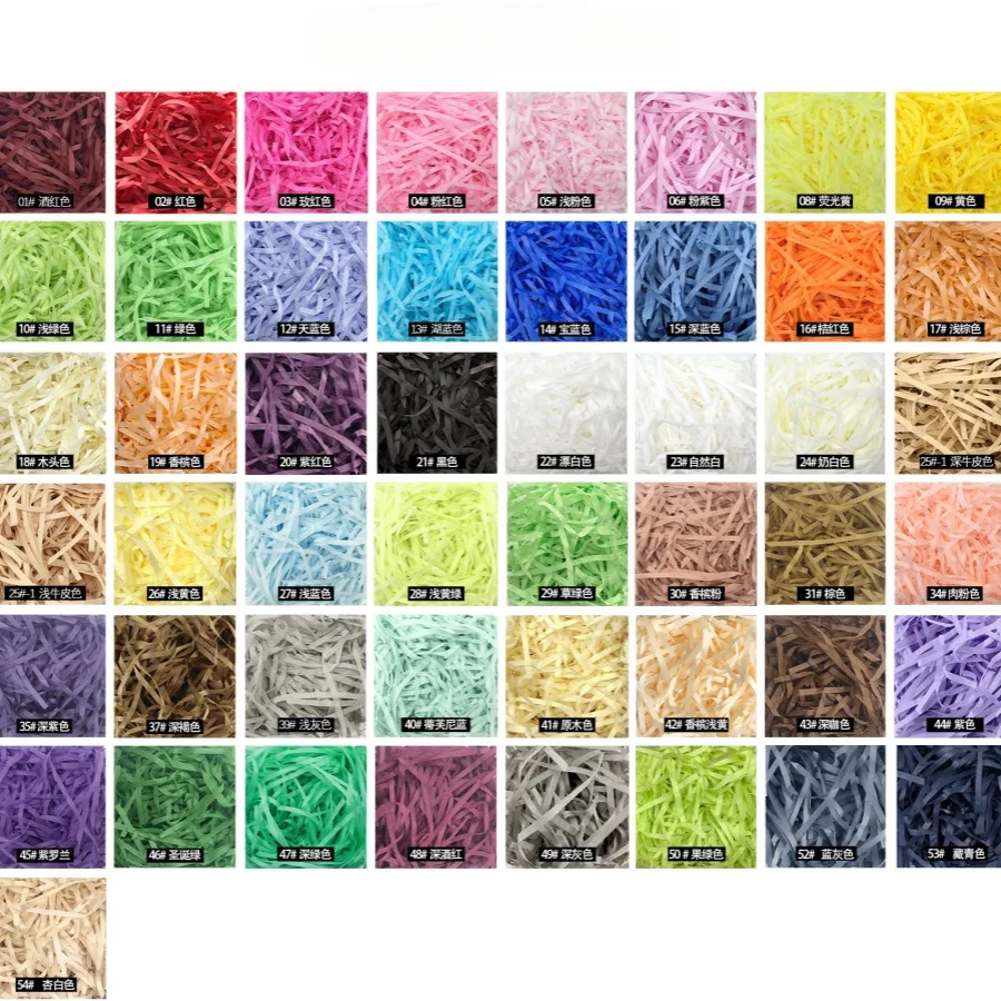 กระดาษราไฟต์ย่นฝอยหลากสี100กรั - Paper Straw Color บทวิจารณ์และราคา