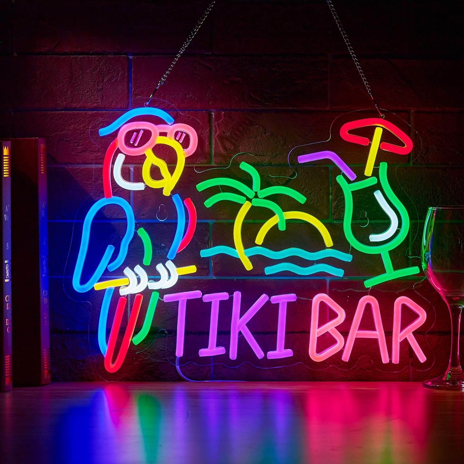 ป้ายไฟนีออนรูปต้นปาล์ม ทิกิ บา - Neon Sign Party บทวิจารณ์และราคา