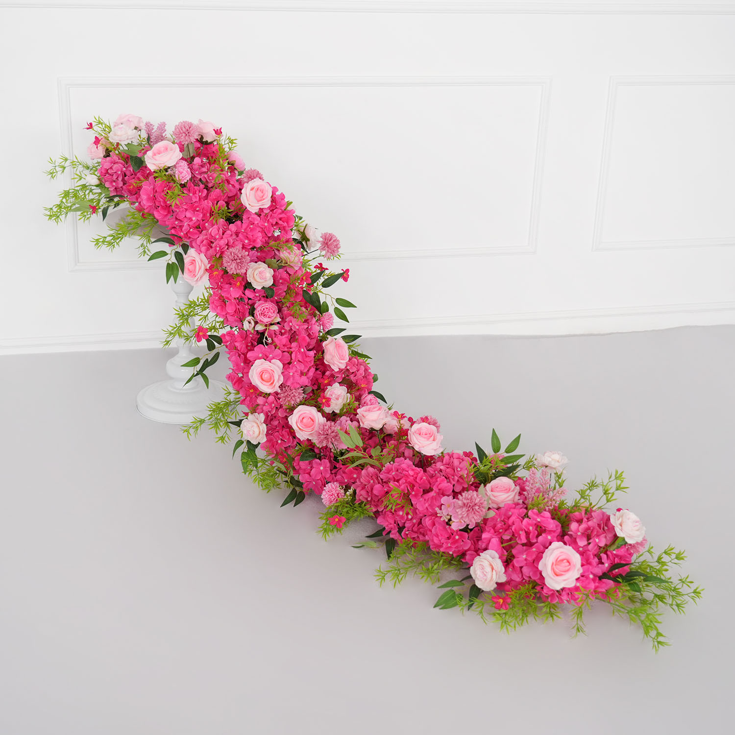 Uflower 1 m/2 m สีชมพู Rose ไฮ - Flower Wall Panel บทวิจารณ์และราคา