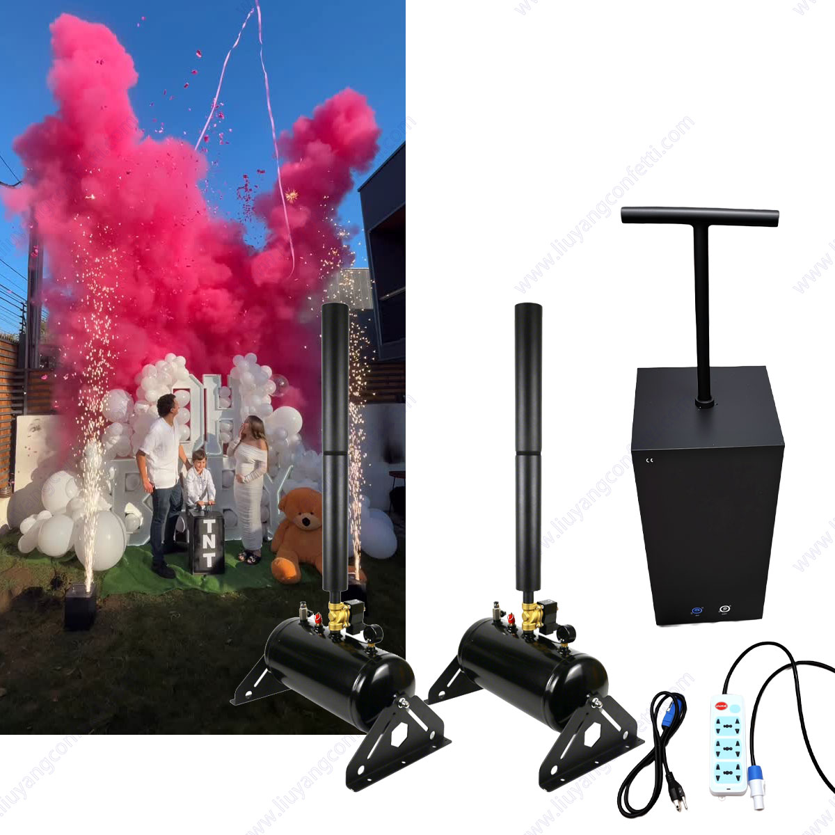 Confetti Streamer เครื่องอาบน้ - Confetti Cannon Tube บทวิจารณ์และราคา
