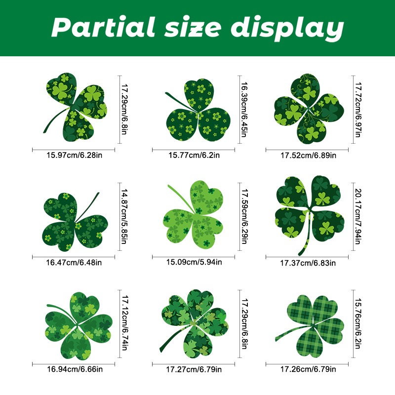 สติกเกอร์ลายโคลเวอร์วันเซนต์แพ - Party Event Supply Store บทวิจารณ์และราคา