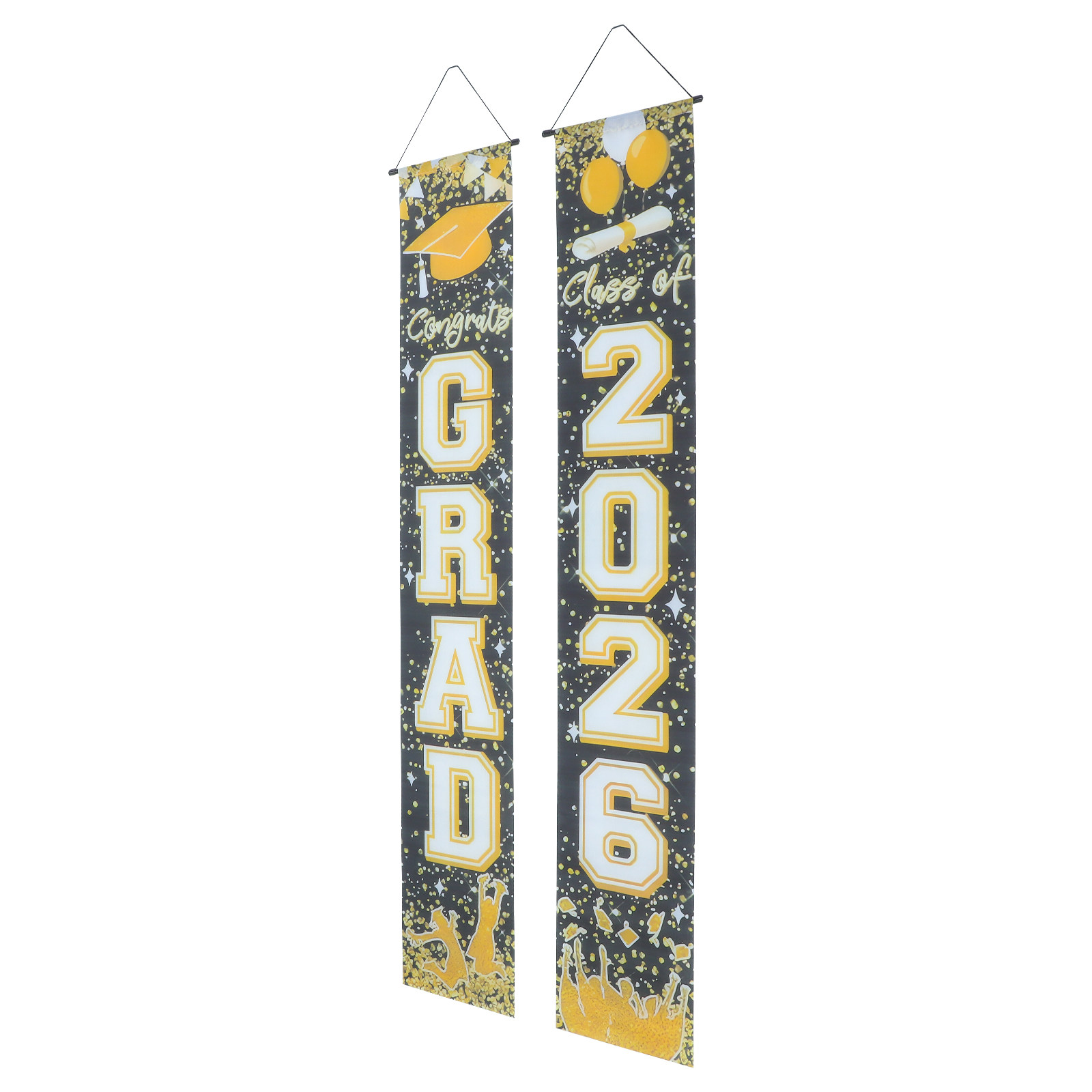 ป้ายประดับประตูสำเร็จการศึกษา  - Party Banner Gold บทวิจารณ์และราคา