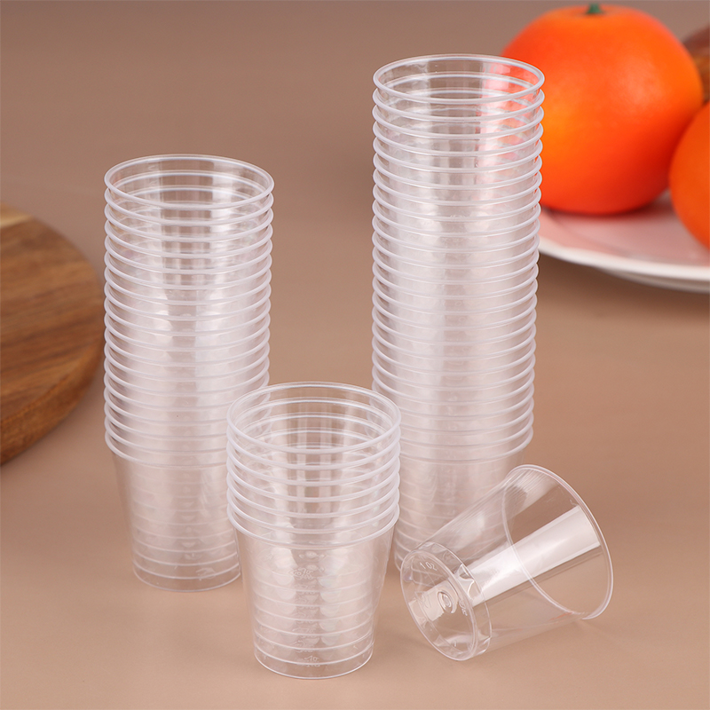 แก้วพลาสติกใสขนาดเล็กแบบใช้แล้ - Plastic Cup 50Pcs บทวิจารณ์และราคา