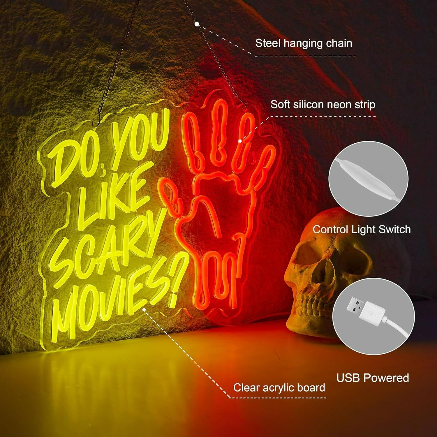 คุณชอบหนังสยองขวัญหรือไม่? ป้า - Neon Sign Party บทวิจารณ์และราคา