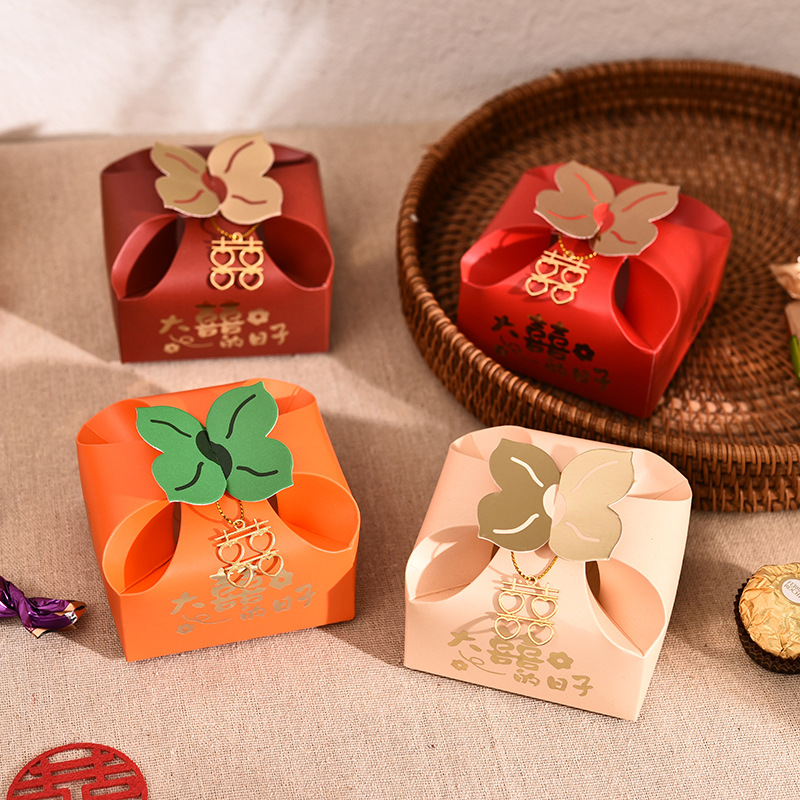 50 ชิ้นสีส้มแบบพกพาของขวัญกล่อ - Event Party Box บทวิจารณ์และราคา