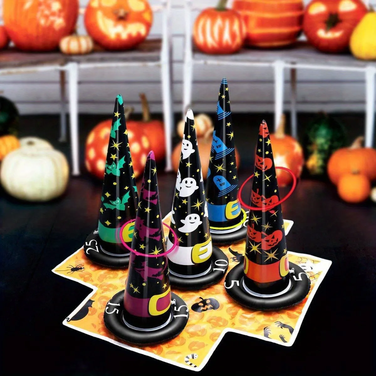 ชุดวงแหวนเป่าลมฮาโลวีน 1-10 ชุ - Party Hat Cone บทวิจารณ์และราคา