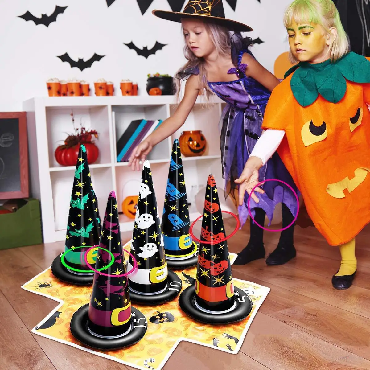 ชุดวงแหวนเป่าลมฮาโลวีน 1-10 ชุ - Party Hat Cone บทวิจารณ์และราคา