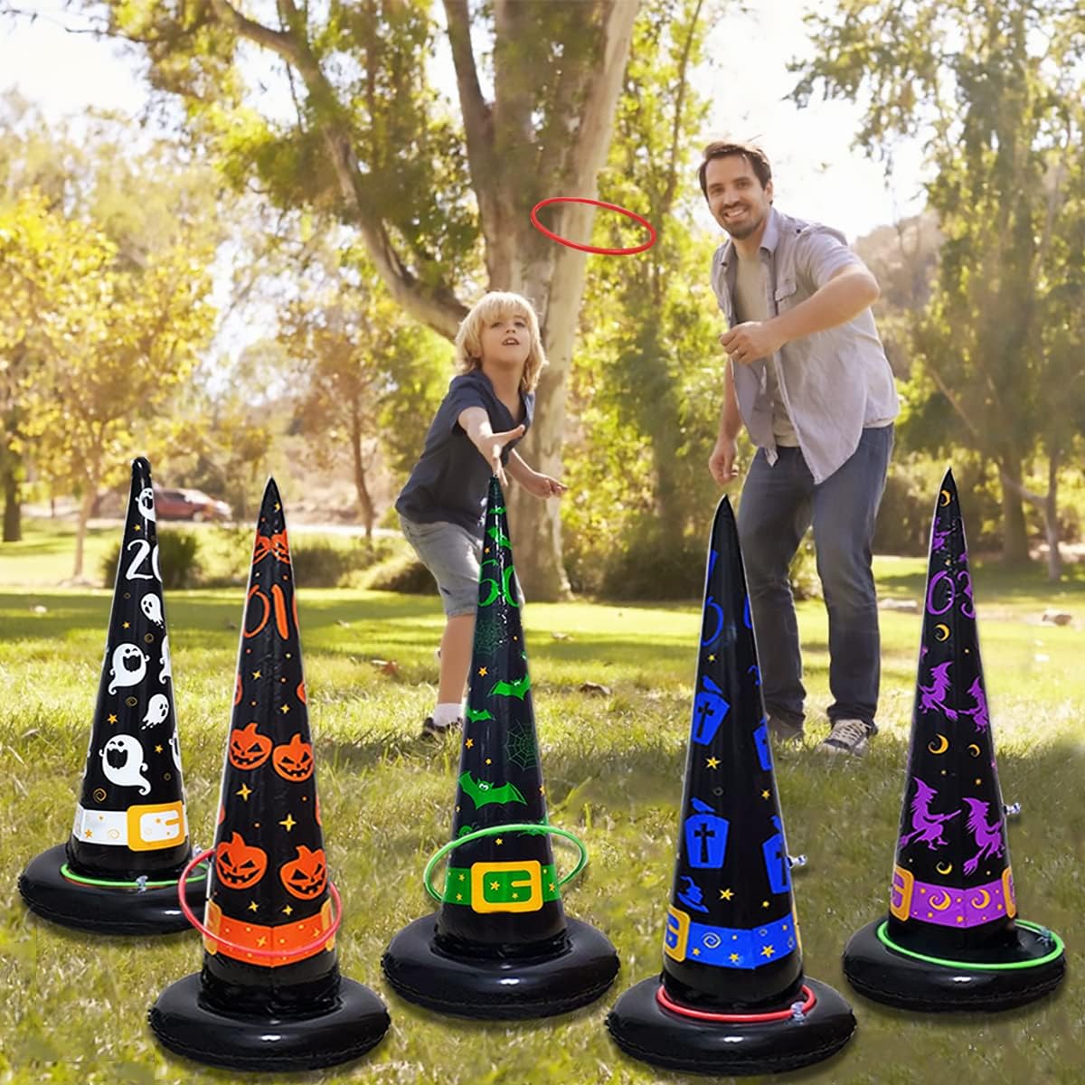 ชุดวงแหวนเป่าลมฮาโลวีน 1-10 ชุ - Party Hat Cone บทวิจารณ์และราคา